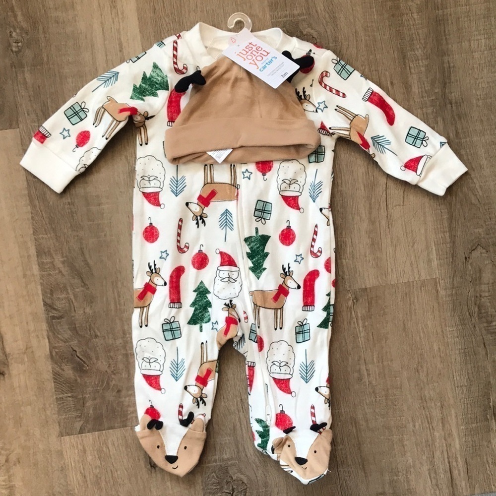 NWT Baby 3 month Christmas outfit set for boy or girl